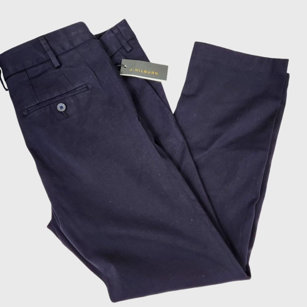 NEW J. Hilburn JAlgazy Casual Cotton Spandex Khaki Chino Pants 35x29